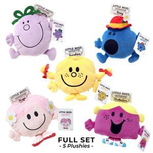 NWT Little Miss Memes Plushies SET OF 5 (Full Collection) Collectible Toys